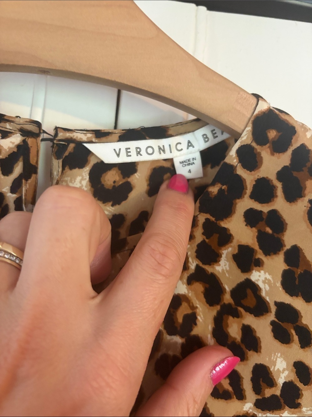 VERONICA BEARD Lila leopard puff sleeve dress Sz 4 - Picture 8 of 12